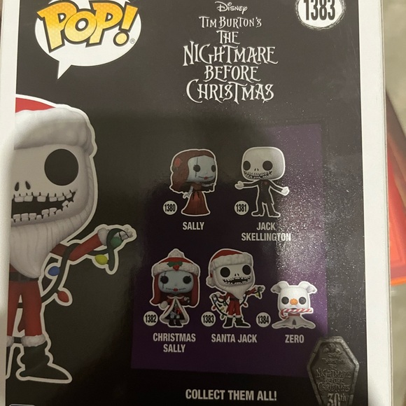 Funko Pop! Disney Santa Jack Skellington Figure - Picture 3 of 3
